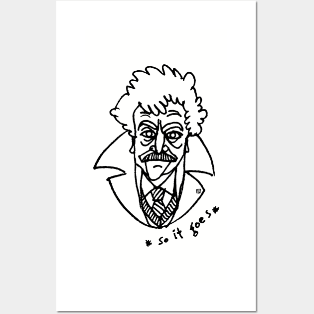 So it goes - Vonnegut I. Wall Art by kataszep